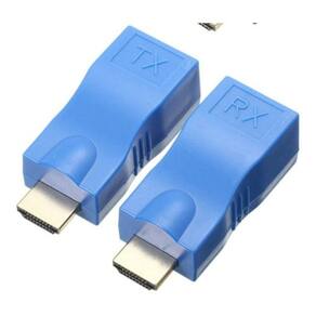 Extensor hdmi 30 metros via cabo rede rj45 cat5e/6