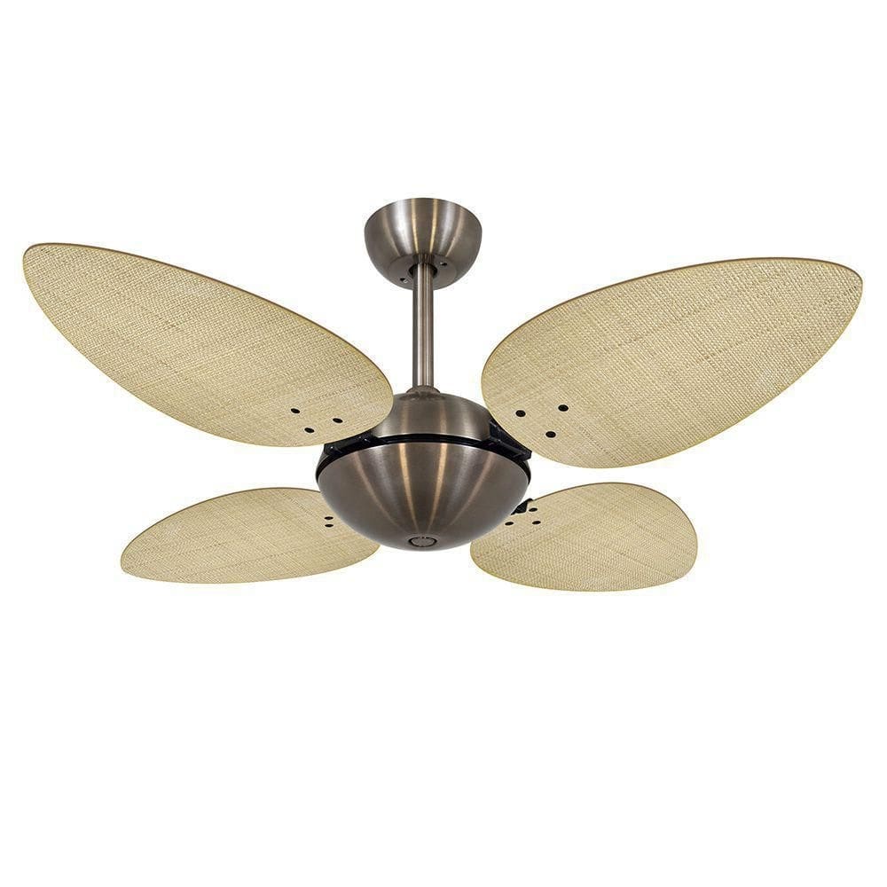 Ventilador Teto Volare Bronze Office 4 Pás Natural 220V