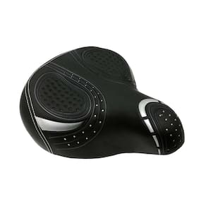 Selim com Molas de Amortecimento Barra Circular Bike Anatômico Preto