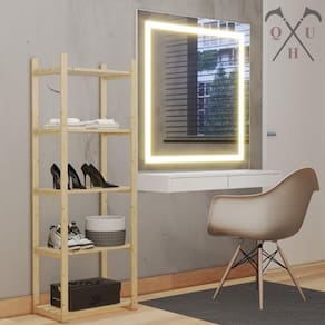 Armário Rustico 5 Prateleiras Decorativas Sapateira Moderna