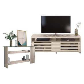 Rack Bancada com Aparador Frizz Cross Calacata Off White – Madetec