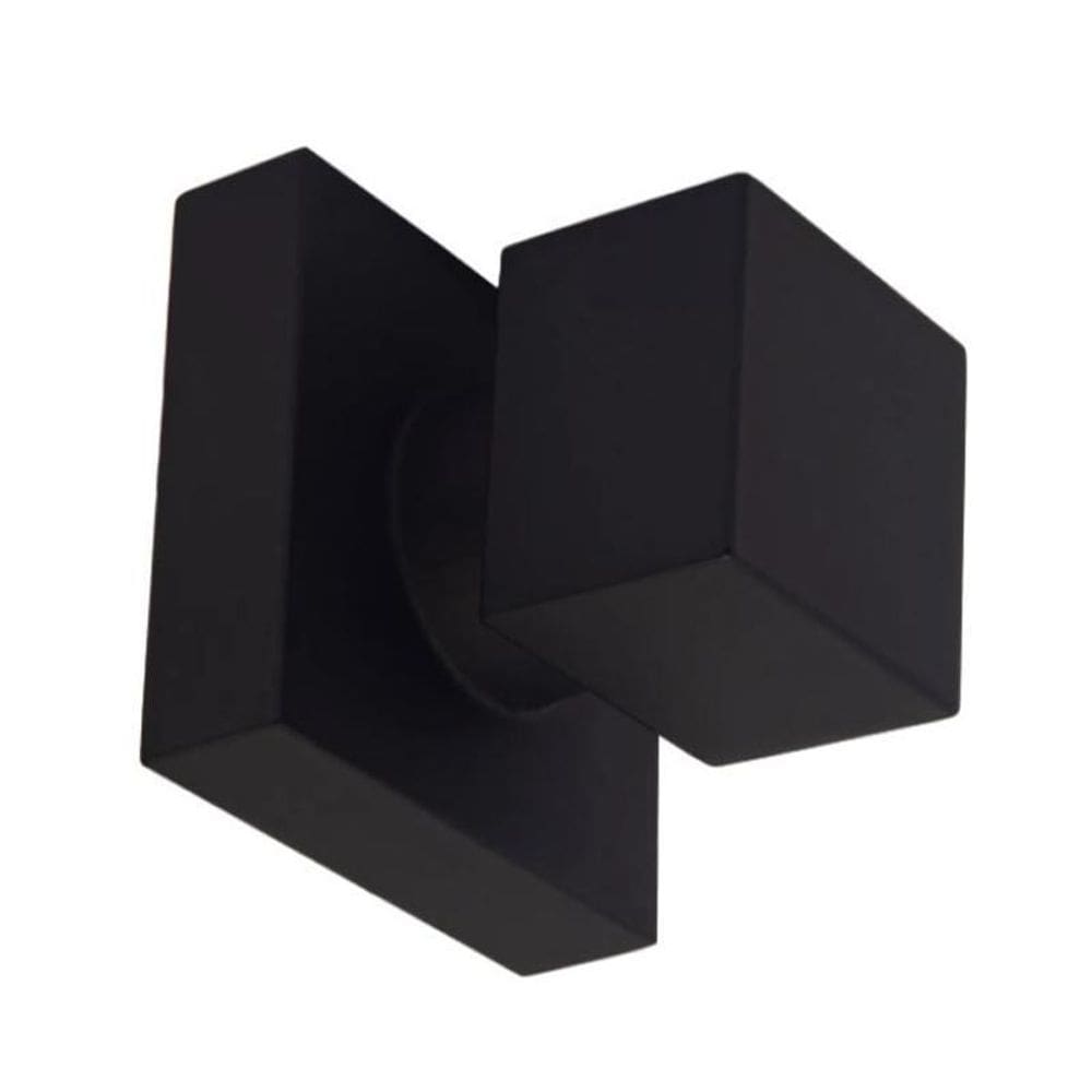 Kit 2 acabamentos para registro quadrado metal preto fosco