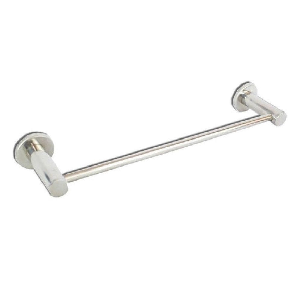 Toalheiro simples 45cm jasmim redonda inox polido