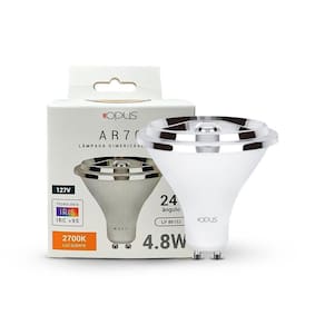 Lâmpada Led Ar70 4.8W 2700K Branca Quente 127V Gu10 C/Dimmer