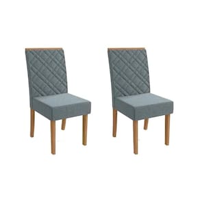 Cadeira Sala de Jantar 2CAD149FR Kit 2 Un Freijo/Linho Cinza A056 - Kappesberg