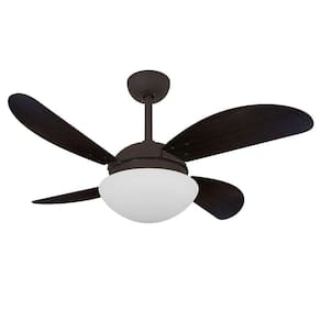Ventilador Teto Volare Marrom Vd42 4Pás Tabaco 110V