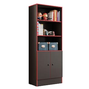 Armário Gamer 4095 Preto Fosco Vermelho – Qmovi