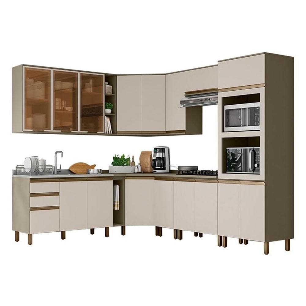 Cozinha Modulada Connect 15 Peças Duna Cristal – Henn
