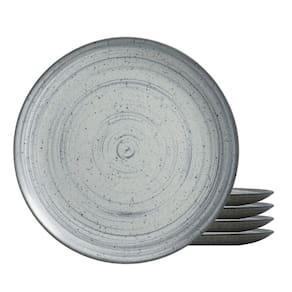 Jogo De Pratos Fundo Cerâmica Kit 4Pc 25Cm Kya Gray Alleanza