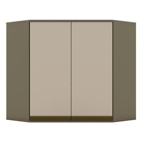 Armário Aéreo Connect Canto Obliquo 2 Portas 83 cm Duna Cristal – Henn