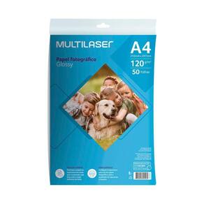 Papel Fotografico Glossy 120G A4 Com 50 Folhas-Pe035