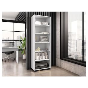 Livreiro Ambiente Office Branco Trama - Móveis Leão