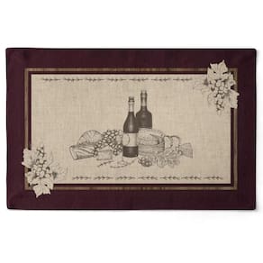 Jogo Americano Vinho 48x31,5cm 2Und 531132 Belchior