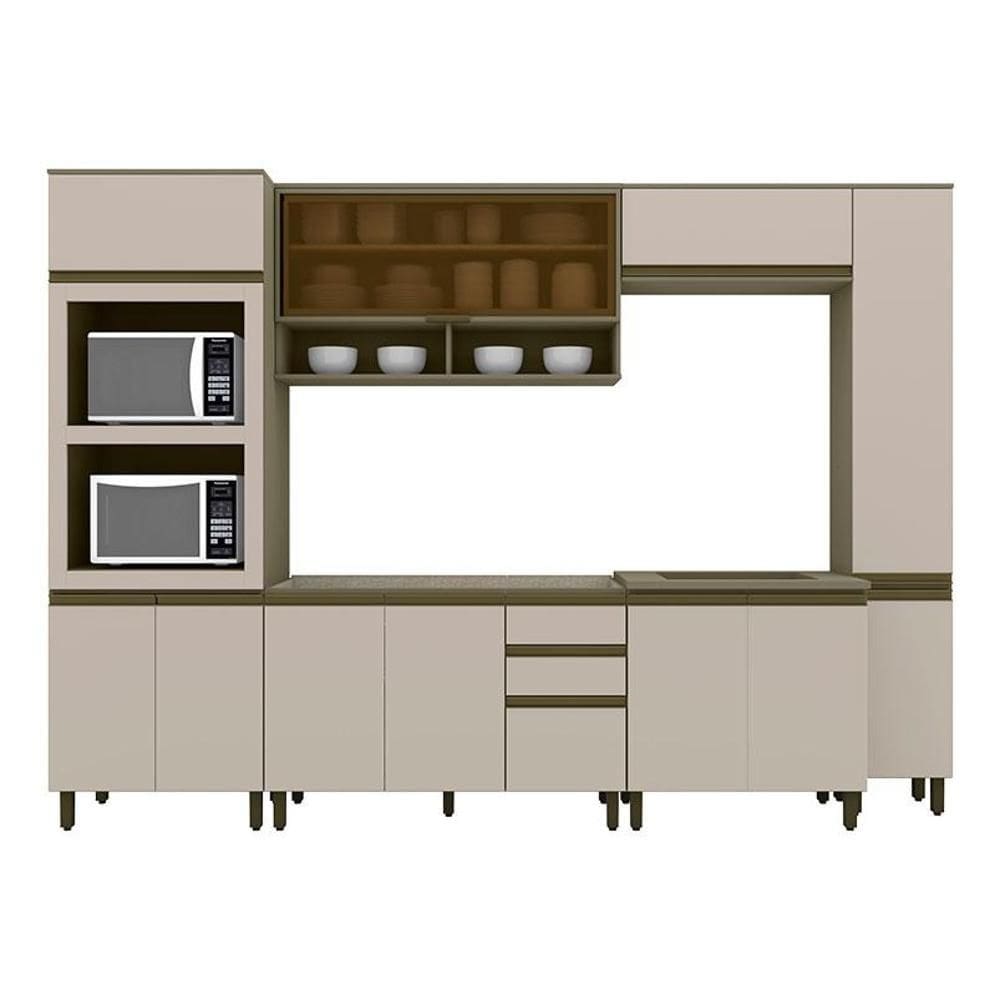 Cozinha Modulada Connect 7 Peças Duna Cristal – Henn