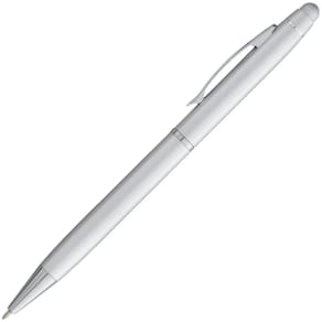 Caneta esferográfica crown viena touch - prata - ex11307s