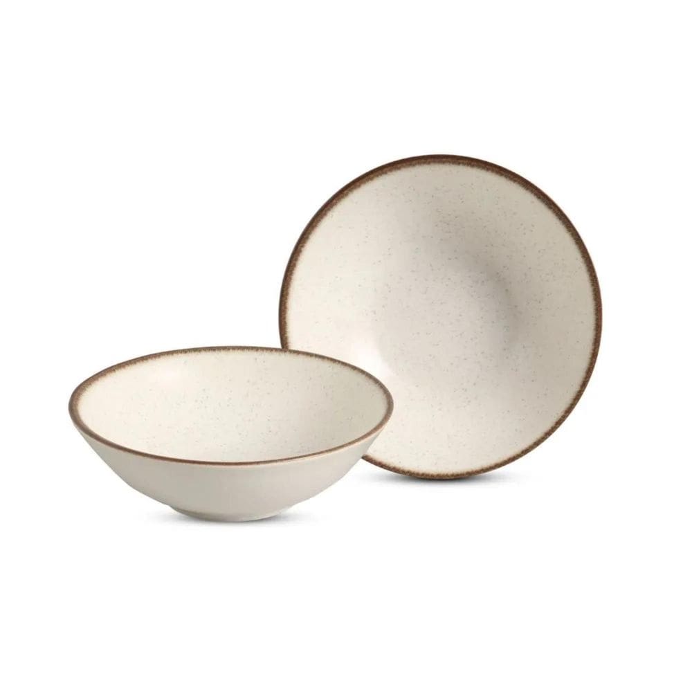 Jogo Bowl Tigela Cumbuca 4 Pçs Cerâmica Coup Vanilla 300Ml