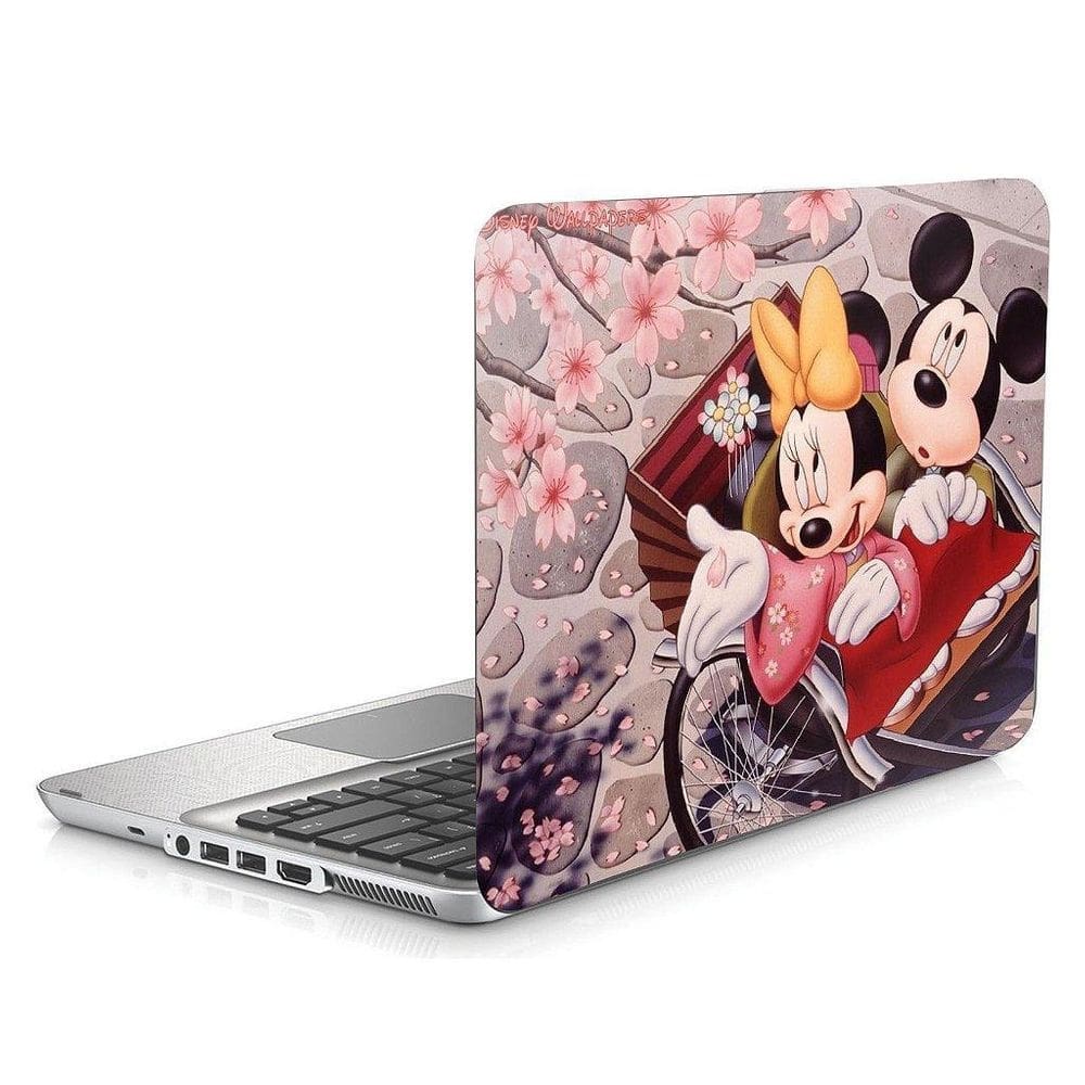 Skin Adesivo Protetor Notebook 15 Mickey Minnie Flores