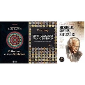 Kit 3 livro carl g jung o homem e símbolos + espiritualidade