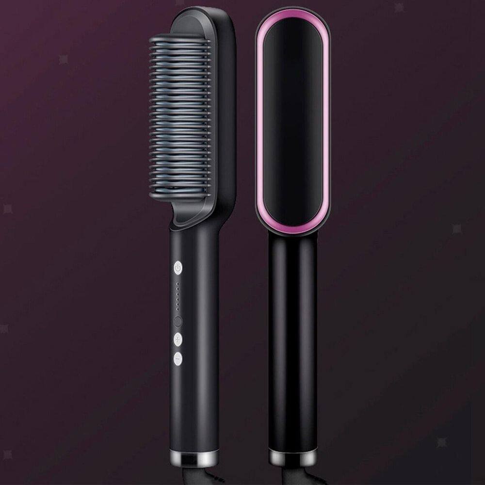 Escova 3 Em 1 Secadora Alisa Cabelo Perfeito 110/220V Bivolt