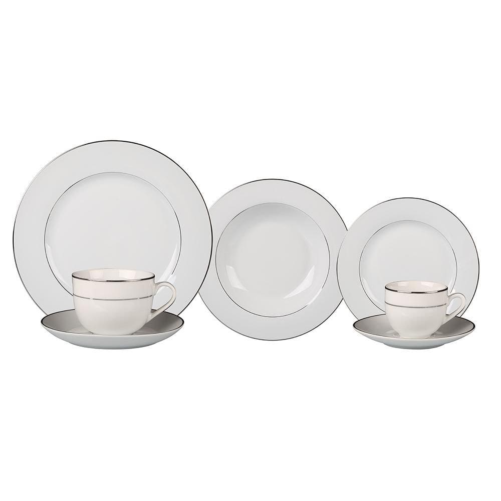 Jogo Jantar 42 Pecas Majesty Silver L Hermitage 6 Pessoas