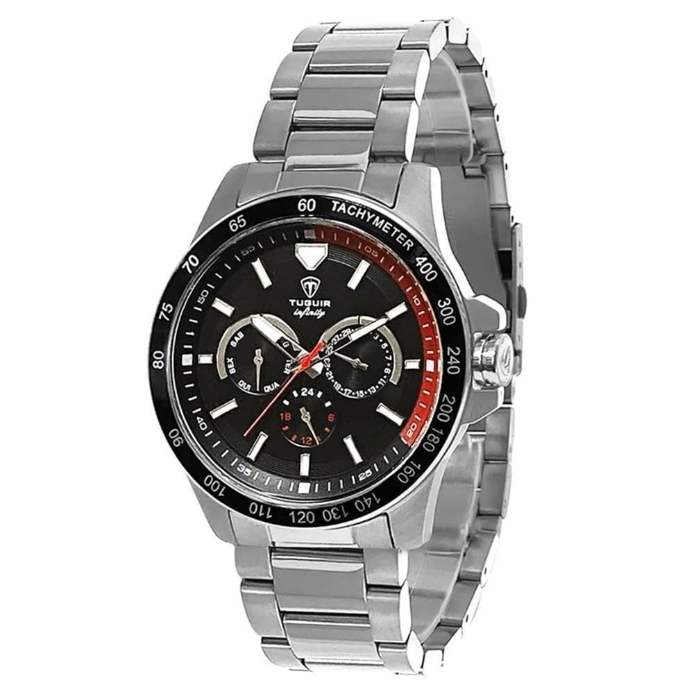 Relógio Tuguir Masculino Ref: 6116B Tgi37023 Multifunção Aço