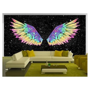 Papel De Parede 3D Arte Asas Selfie Insta Cores 3,5M Tra416