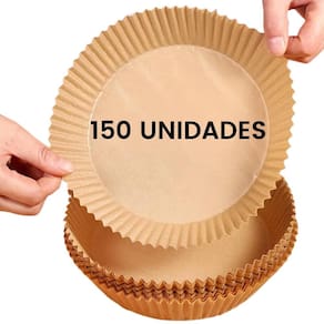 Forro forma papel descartável antiaderente air fryer com 150