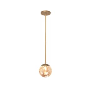 Pendente moderno jabuticaba dourado 1  globo de vidro