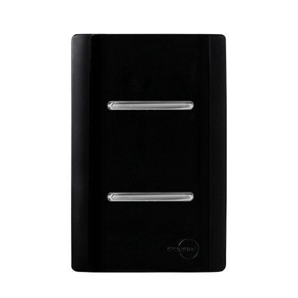 Cj int. duplo  4x2 - novara preto brilhante cromado