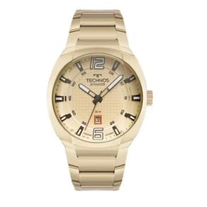 Relógio technos masculino skymaster dourado - 2115tuw/1d