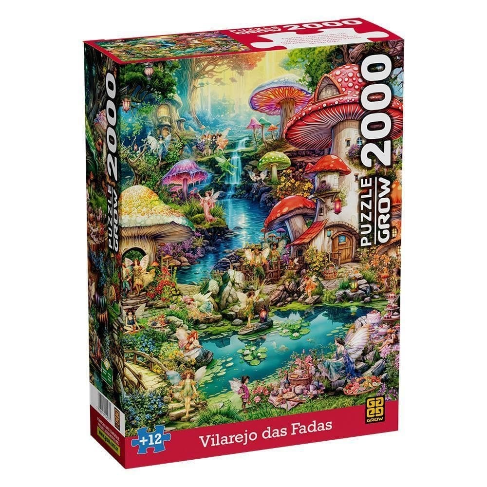 Puzzle 2000 Peças Vilarejo Das Fadas