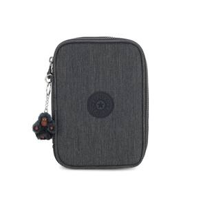 Estojo kipling 100 pens cinza escuro navy