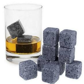 Kit Com 12 Cubos De Gelo Em Pedra Sabão