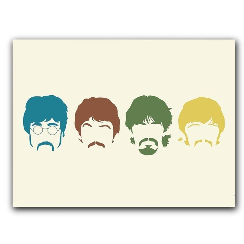 Placa  mdf  20 cm x 30 cm - the beatles  bd12