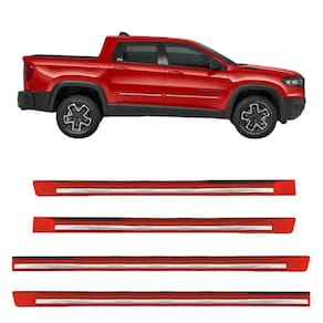 Friso Lateral Novo Rampage 2025 Vermelho Flame