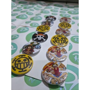 Broche one piece luffy - botons com alfinete