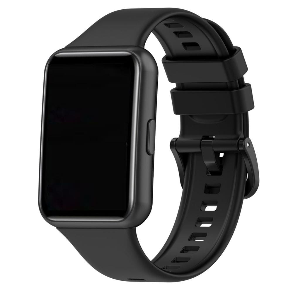 Pulseira de silicone para relógio Huawei Fit 2 preta