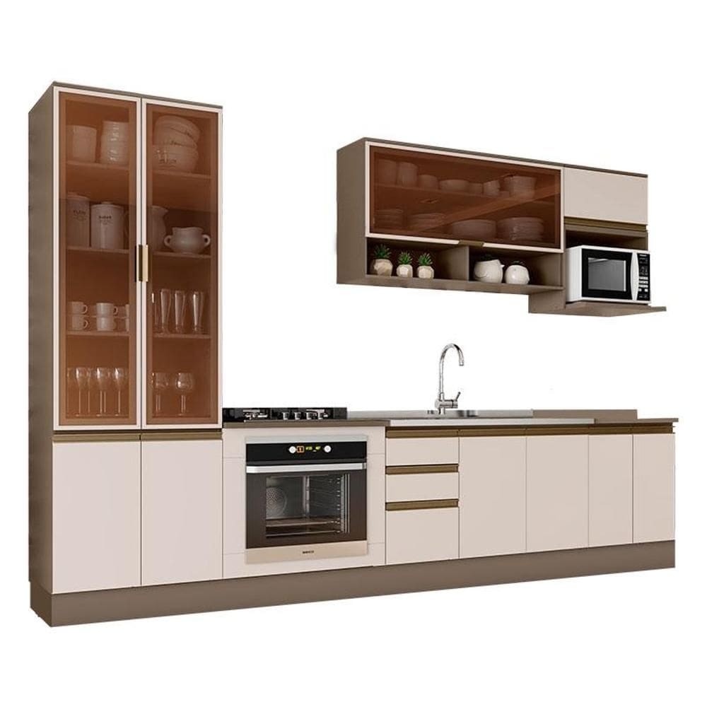 Cozinha Modulada Connect 14 Peças Duna Cristal – Henn