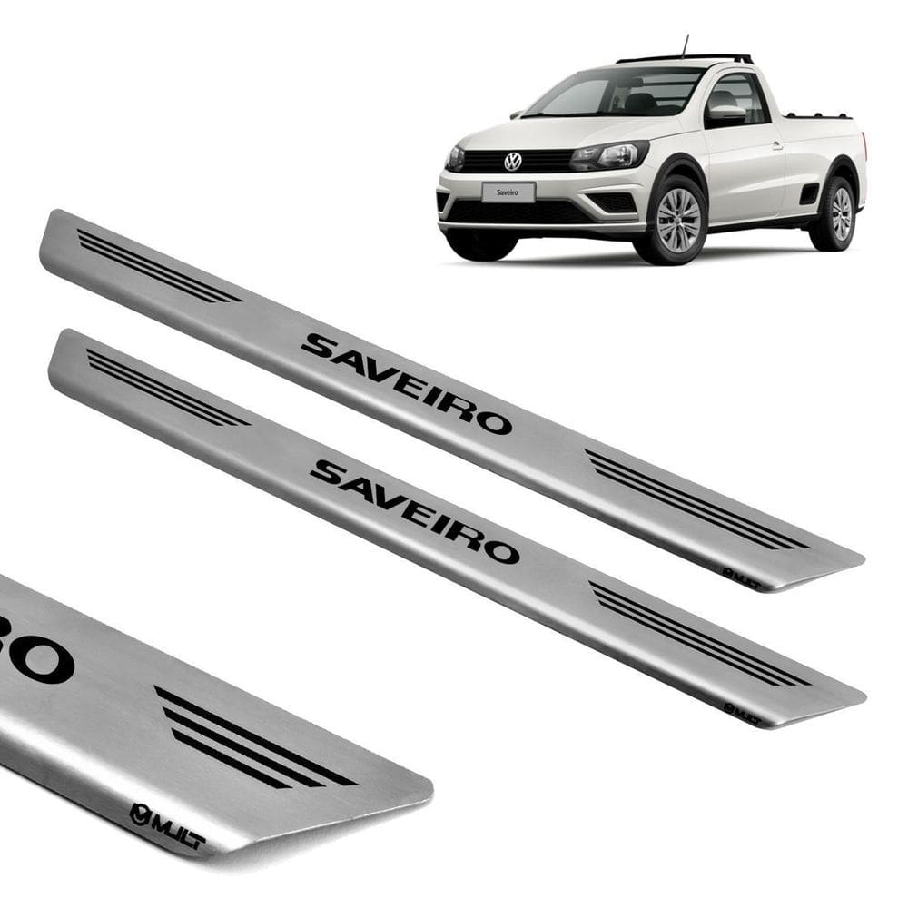 Soleira inox escovado 2 porta mult saveiro 2015