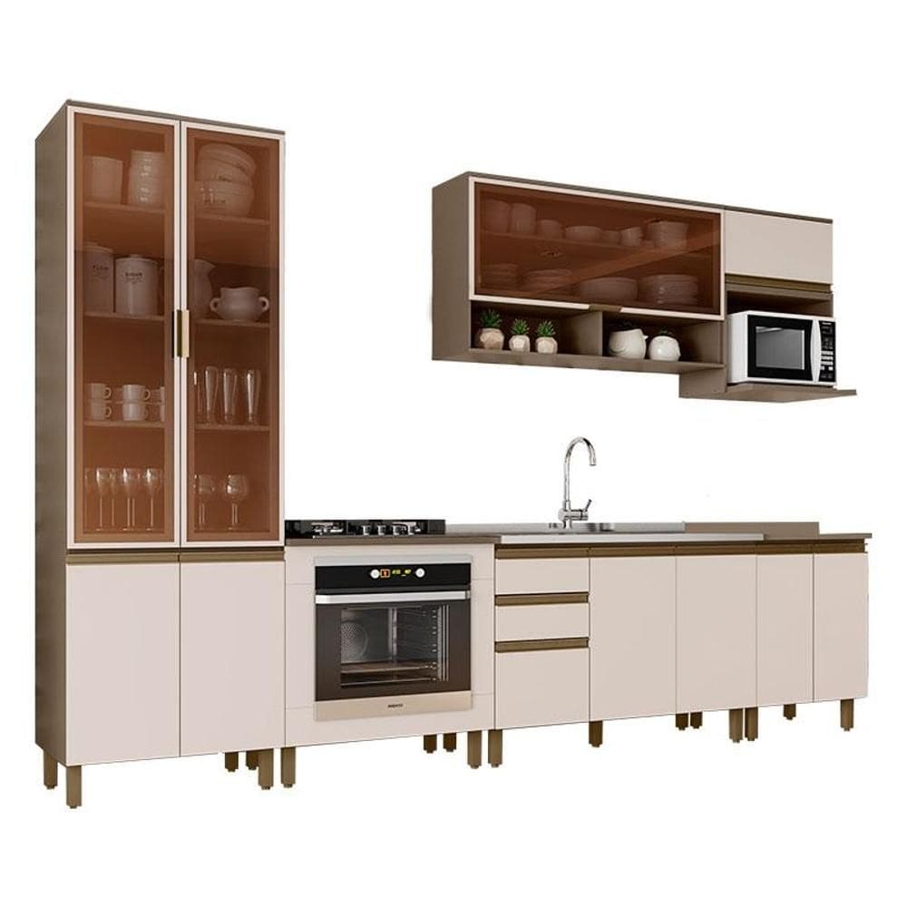 Cozinha Modulada Connect 9 Peças Duna Cristal – Henn