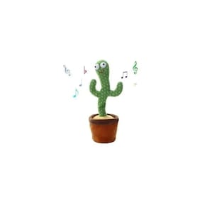 Repetidor de voz Plush Dancing Cactus Toy Music 34 cm