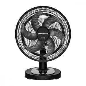 Ventilador de Mesa ou Parede 127v Turbo Conforto Preto Cinza Cadence