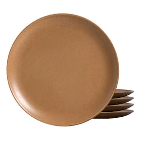 Jogo De Pratos Sobremesa Cerâmica 4Pc 20Cm Organic Terracota