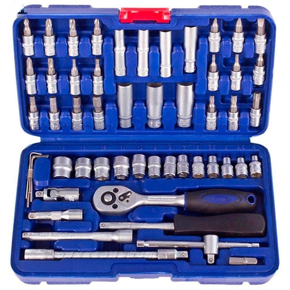Kit 46 chave catraca jogo de soquetes allen