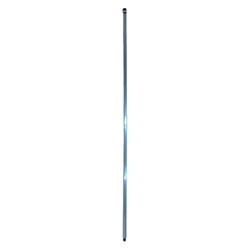 Cabo aluminio 150cm 1,5m duas partes 75cm e adaptador rosca