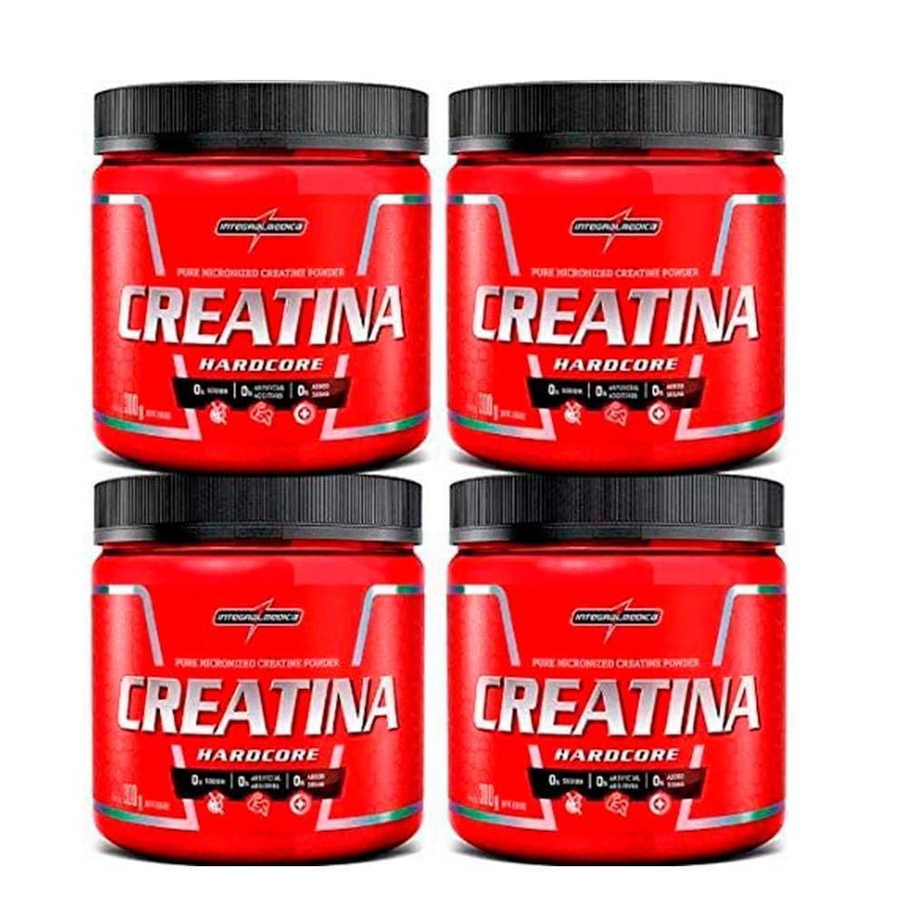 Kit 4X Creatina Monohidratada 300G Integralmedica