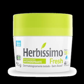 Kit Desodorante Creme Antitranspirante Fresh e Vanilla Herbissimo 55G - 2 unidades