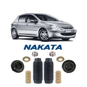2 kit coxim com rolamento dianteiro peugeot 307 2003 2004 05