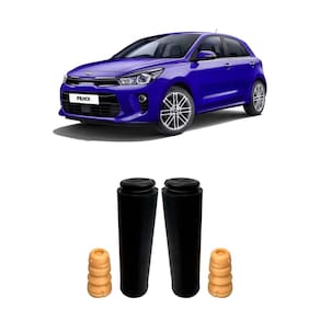 Par kit batente + guarda pó traseiro kia rio 2021