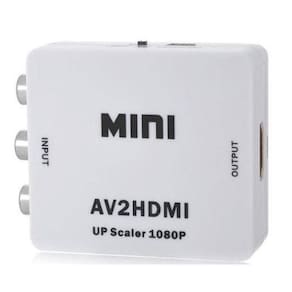 Mini conversor adaptador rca para hdmi 720p 1080p av2hdmi